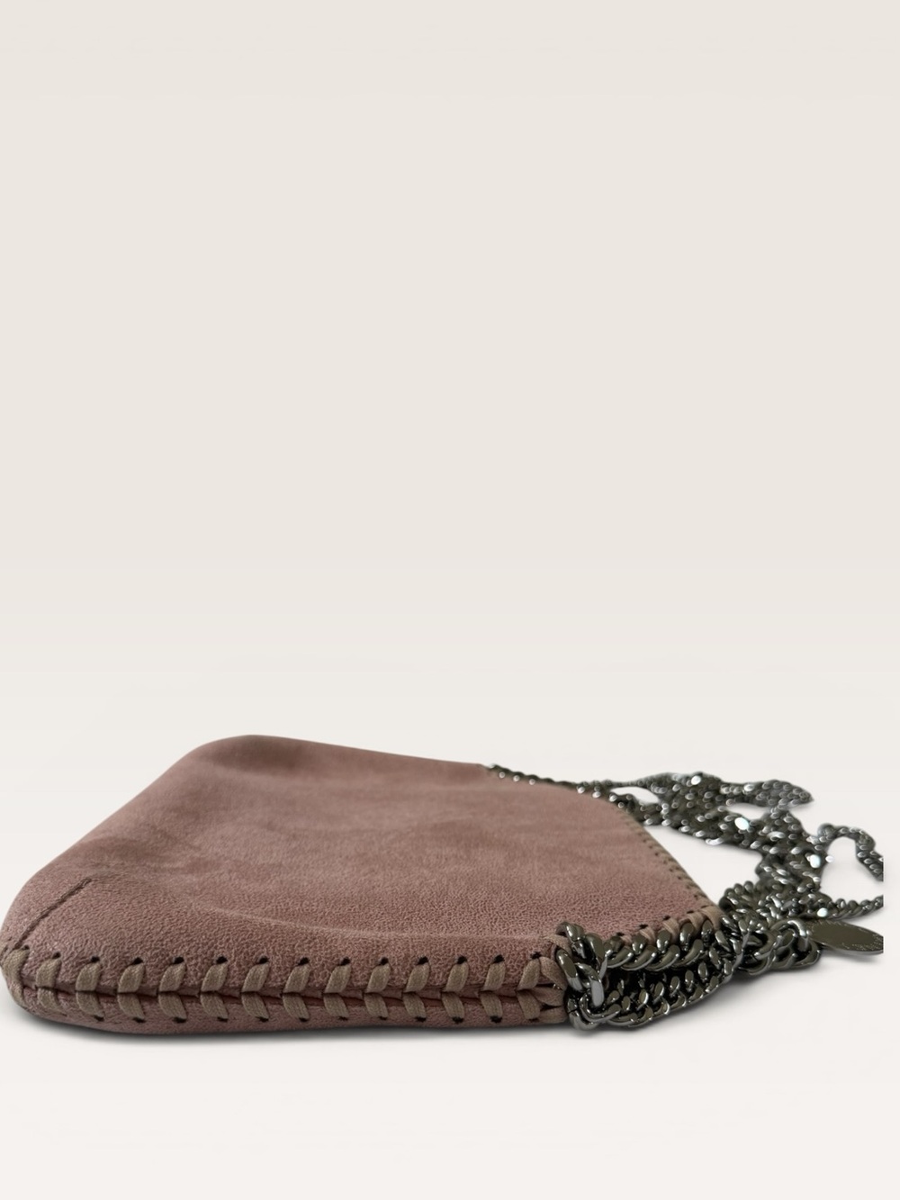 Stella McCartney Falabella Mini Fold Over Tote Pink Chain Crossbody - Picture 6 of 10
